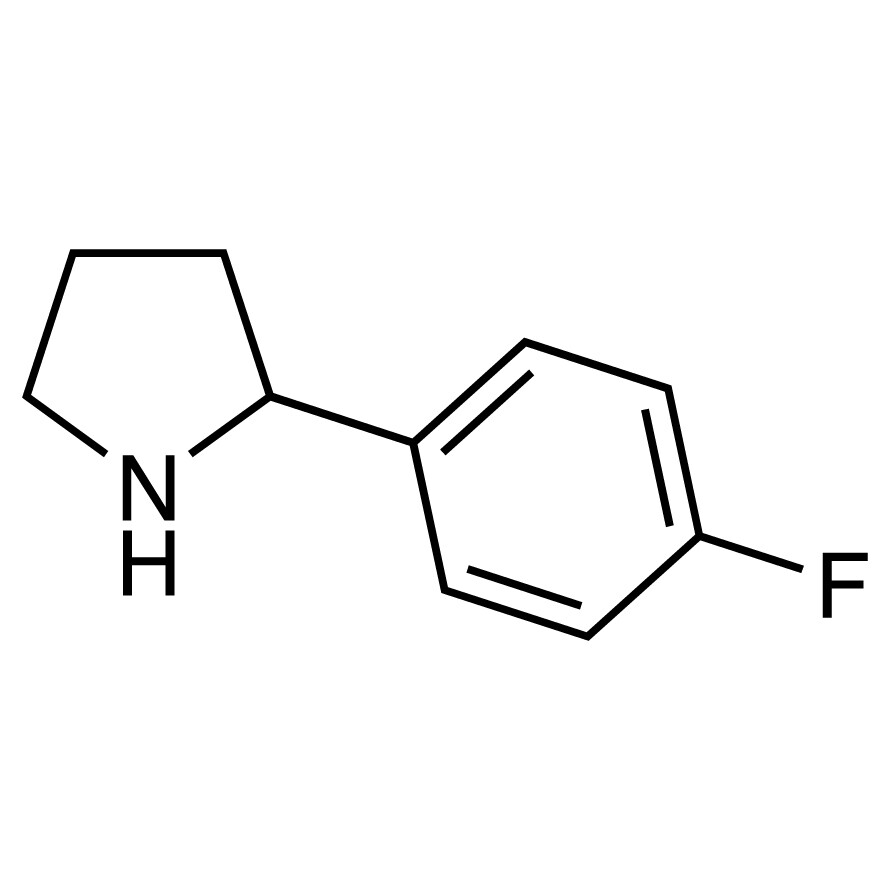 2-(4-Fluorophenyl)pyrrolidine>98.0%(GC)1g