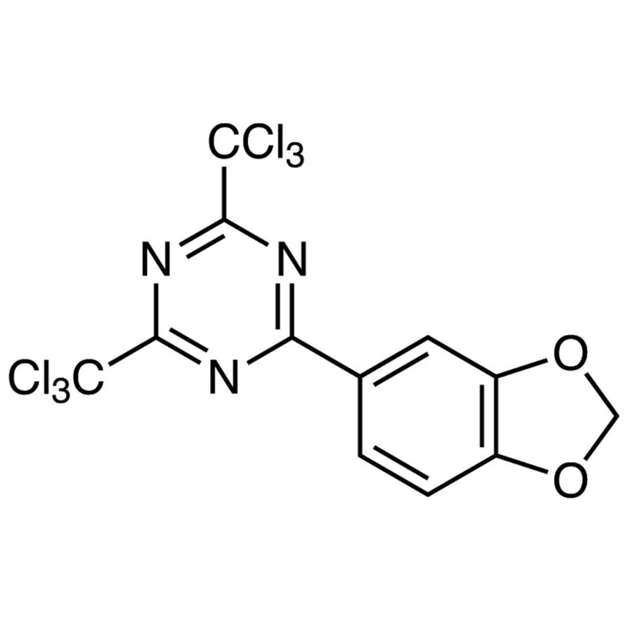 2-(1,3-Benzodioxol-5-yl)-4,6-bis(trichloromethyl)-1,3,5-triazine&gt;98.0%(GC)25g
