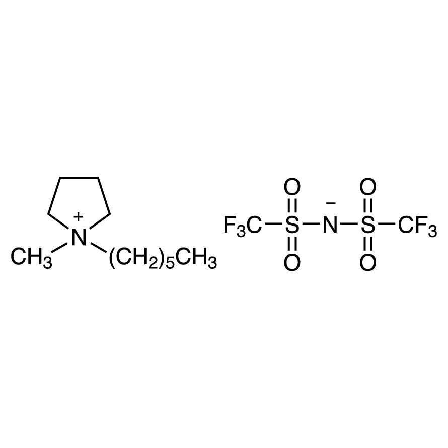 1-Hexyl-1-methylpyrrolidin-1-ium Bis((trifluoromethyl)sulfonyl)amide>95.0%(T)(N)25g