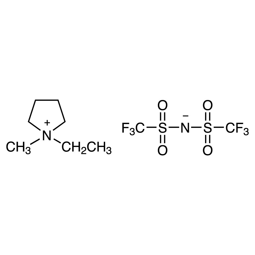 1-Ethyl-1-methylpyrrolidin-1-ium Bis[(trifluoromethyl)sulfonyl]amide>95.0%(T)25g