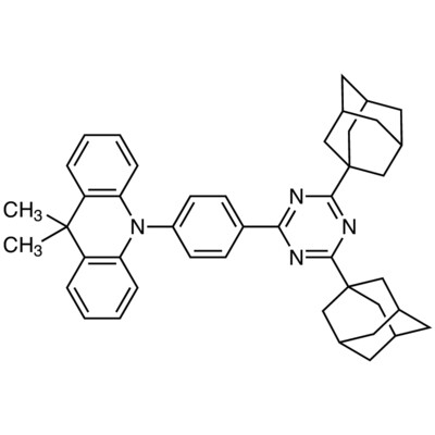 10-[4-[4,6-Di(adamantan-1-yl)-1,3,5-triazin-2-yl]phenyl]-9,9-dimethyl-9,10-dihydroacridine (purified by sublimation)&gt;99.0%(HPLC)200mg