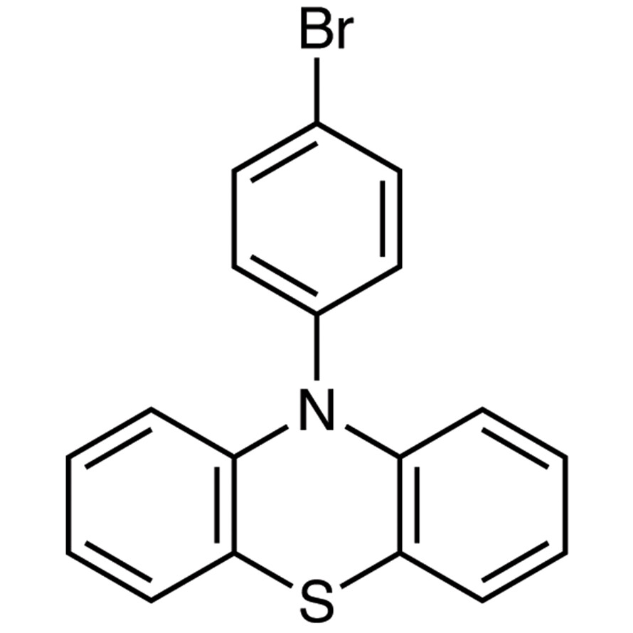 10-(4-Bromophenyl)phenothiazine (contains 10% 10-(4-Iodophenyl)phenothiazine at maximum)>90.0%(GC)1g