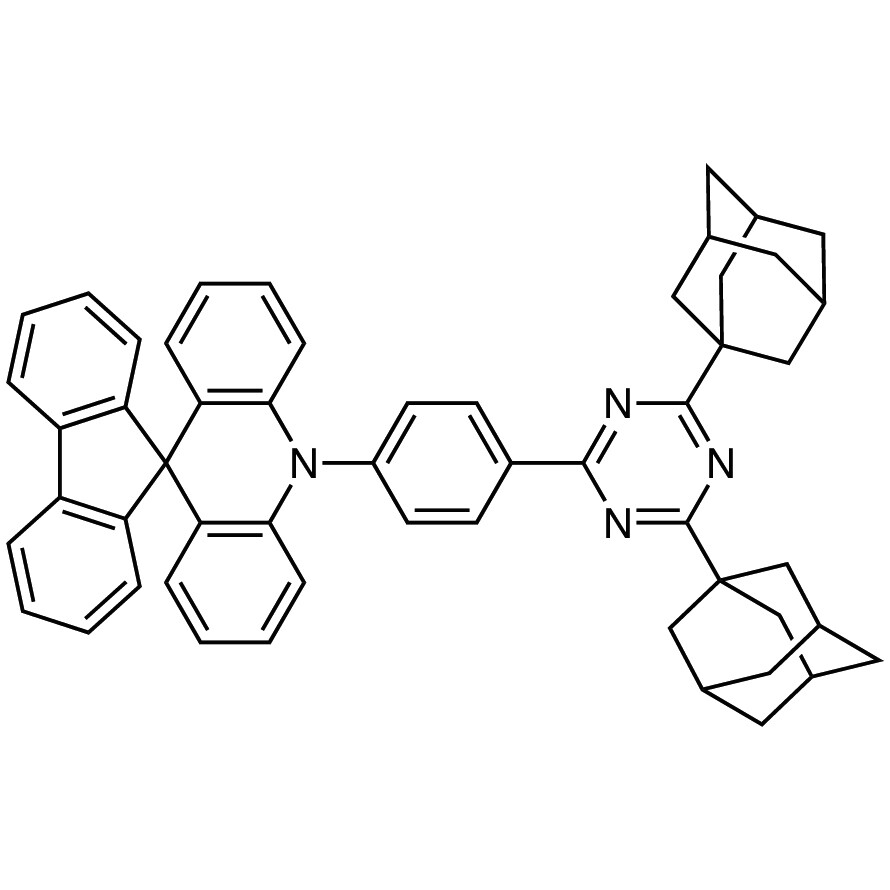 10-[4-[4,6-Di(1-adamantyl)-1,3,5-triazin-2-yl]phenyl]-10H-spiro[acridine-9,9&#39;-fluorene] (purified by sublimation)&gt;99.0%(HPLC)200mg