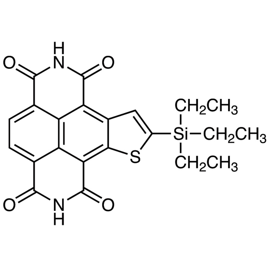 10-(Triethylsilyl)benzo[lmn]thieno[2,3-f][3,8]phenanthroline-1,3,6,8(2H,7H)-tetraone>95.0%(HPLC)100mg