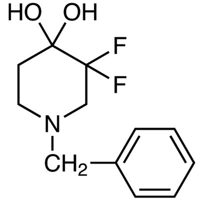 1-Benzyl-3,3-difluoropiperidine-4,4-diol&gt;98.0%(GC)(T)1g