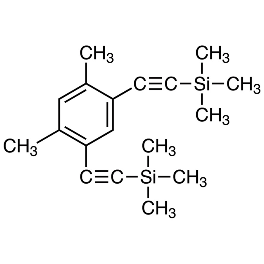 1,5-Dimethyl-2,4-bis[2-(trimethylsilyl)ethynyl]benzene>97.0%(GC)1g