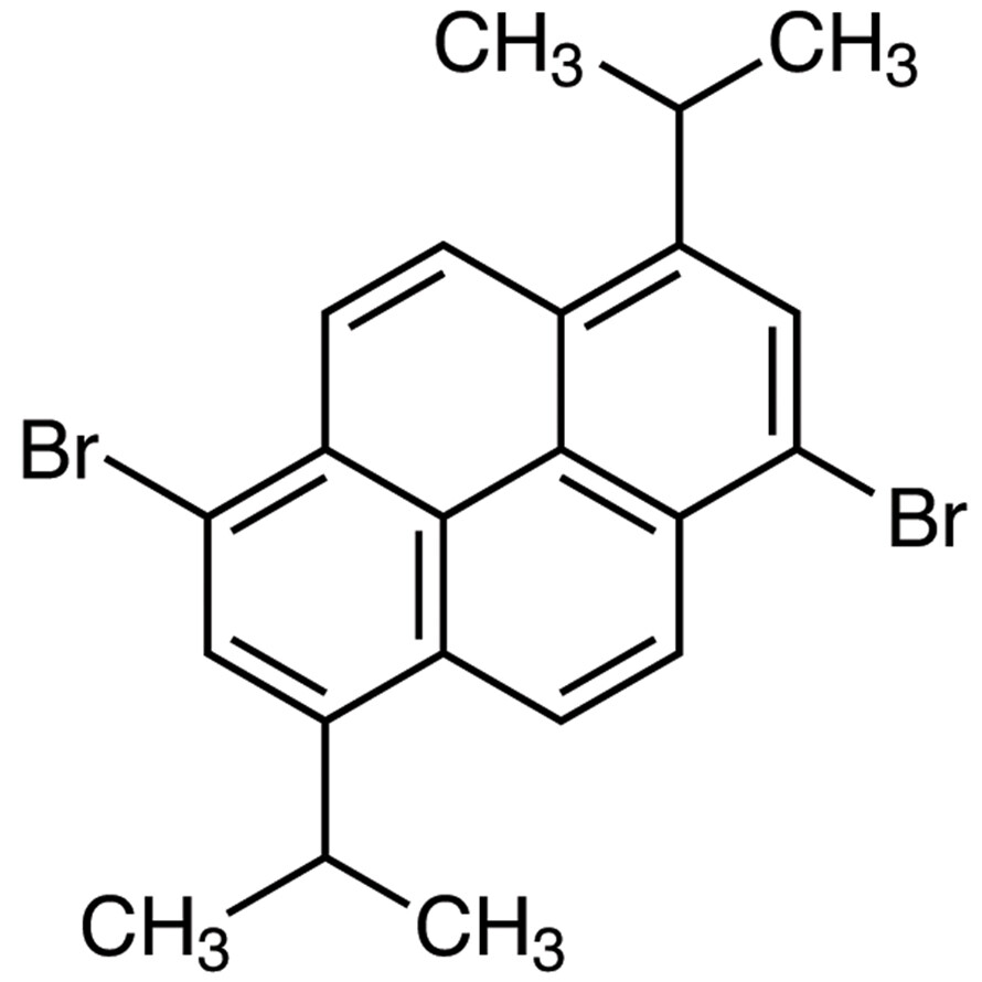 1,6-Dibromo-3,8-diisopropylpyrene>98.0%(GC)200mg