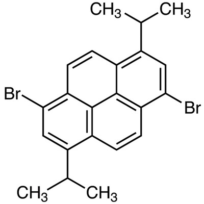 1,6-Dibromo-3,8-diisopropylpyrene&gt;98.0%(GC)200mg
