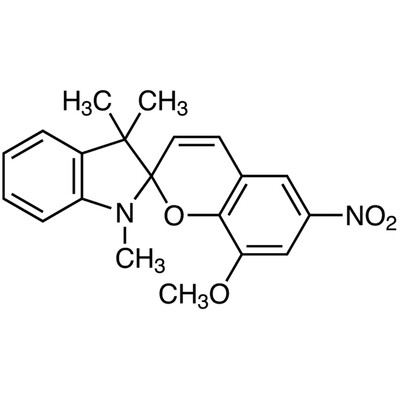 1&#39;,3&#39;-Dihydro-8-methoxy-1&#39;,3&#39;,3&#39;-trimethyl-6-nitrospiro[2H-1-benzopyran-2,2&#39;-[2H]indole]&gt;98.0%(T)5g
