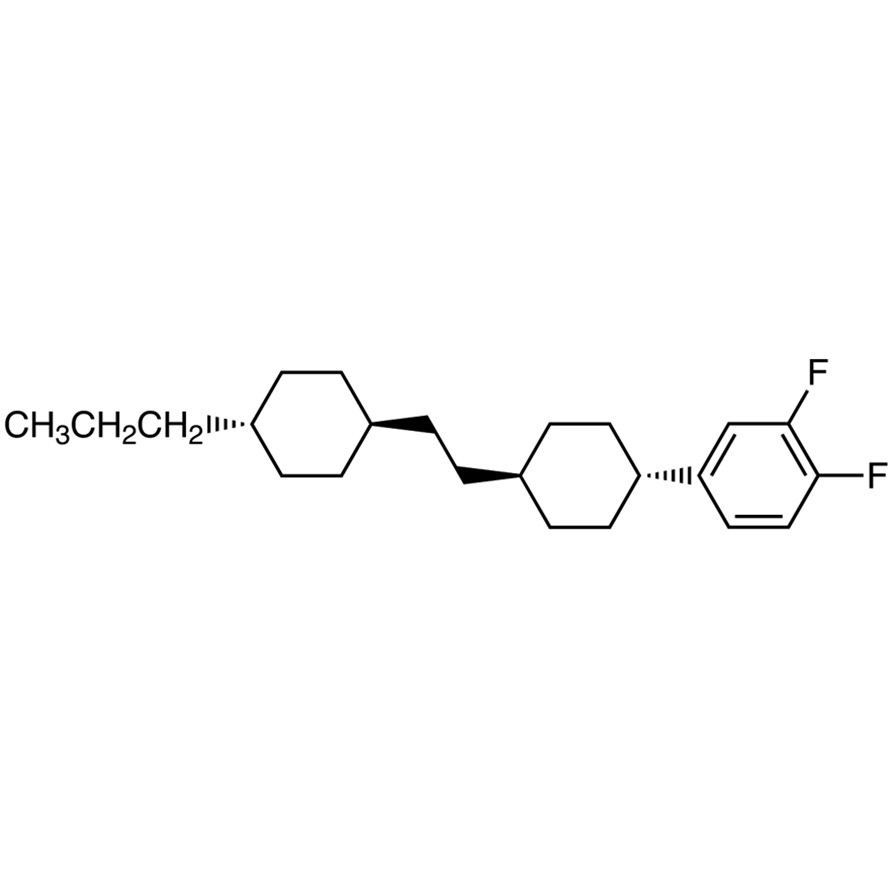 1,2-Difluoro-4-[trans-4-[2-(trans-4-propylcyclohexyl)ethyl]cyclohexyl]benzene>98.0%(GC)5g