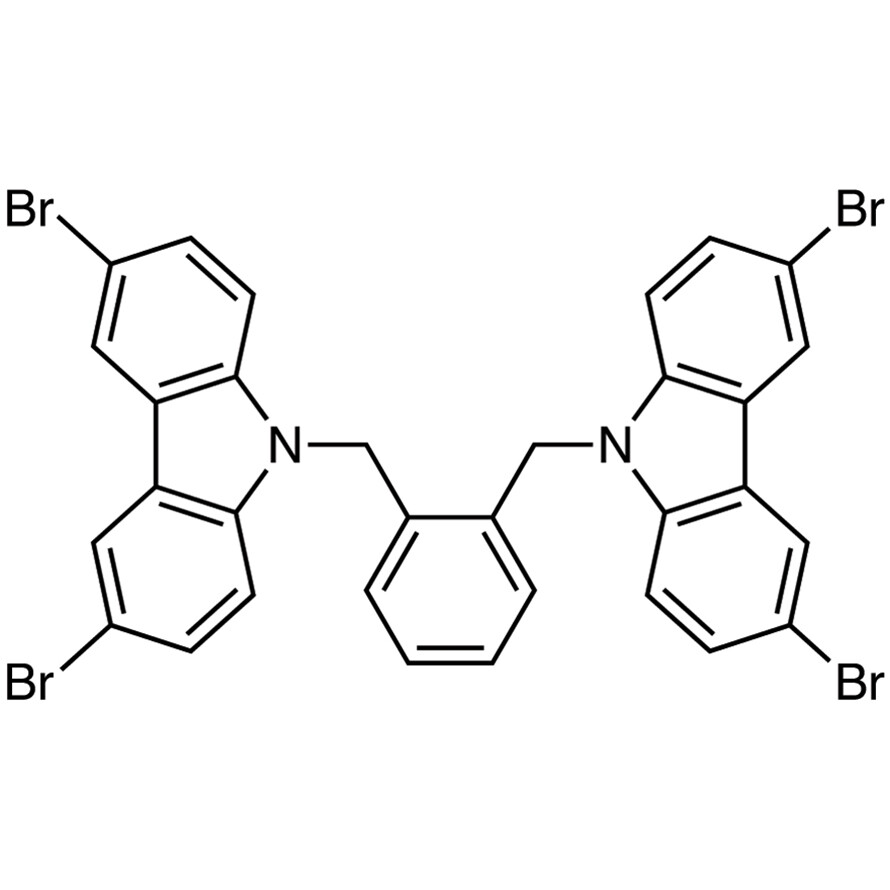 1,2-Bis[(3,6-dibromo-9H-carbazol-9-yl)methyl]benzene>98.0%(HPLC)1g