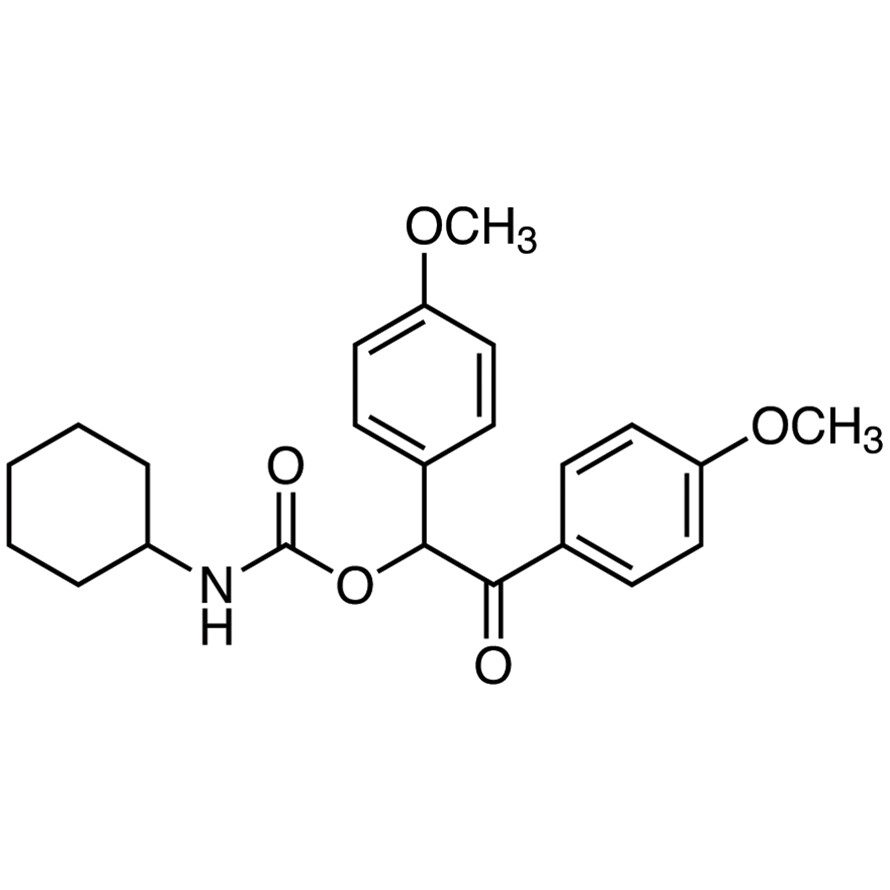 1,2-Bis(4-methoxyphenyl)-2-oxoethyl Cyclohexylcarbamate>98.0%(HPLC)(N)200mg