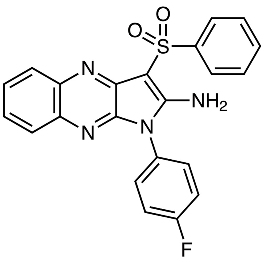 1-(4-Fluorophenyl)-3-(phenylsulfonyl)-1H-pyrrolo[2,3-b]quinoxalin-2-amine>95.0%(HPLC)50mg