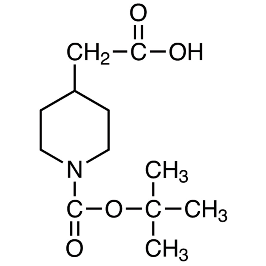 1-(tert-Butoxycarbonyl)-4-piperidylacetic Acid>97.0%(GC)(T)5g