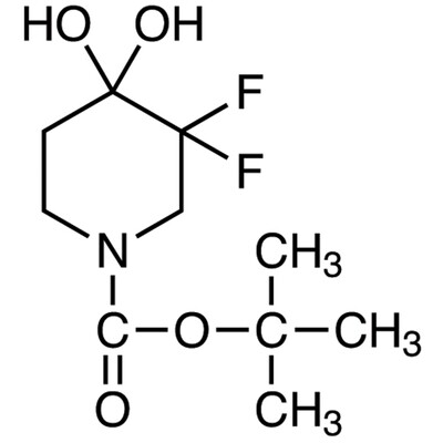 1-(tert-Butoxycarbonyl)-3,3-difluoro-4,4-dihydroxypiperidine&gt;97.0%(GC)100mg