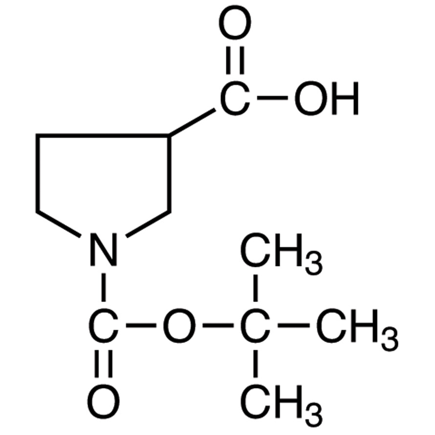 1-(tert-Butoxycarbonyl)-3-pyrrolidinecarboxylic Acid>95.0%(GC)(T)1g