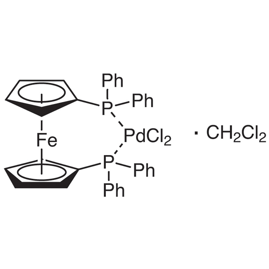 [1,1&#39;-Bis(diphenylphosphino)ferrocene]palladium(II) Dichloride Dichloromethane Adduct&gt;98.0%(T)1g