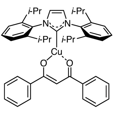 [1,3-Bis(2,6-diisopropylphenyl)imidazol-2-ylidene](1,3-diphenyl-1,3-propanedionato)copper(I)&gt;98.0%(T)200mg