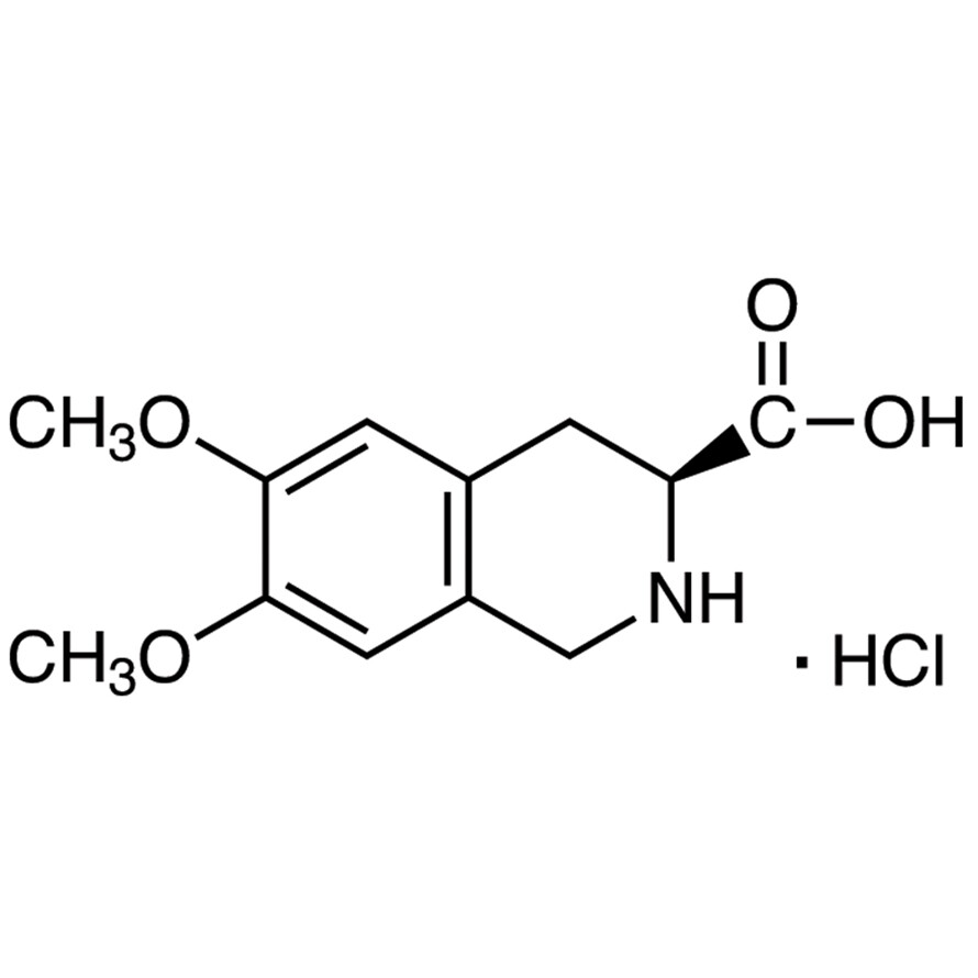 (S)-(-)-6,7-Dimethoxy-1,2,3,4-tetrahydroisoquinoline-3-carboxylic Acid Hydrochloride&gt;98.0%(HPLC)(T)5g