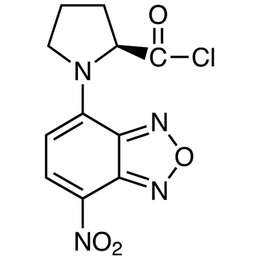 (S)-(-)-NBD-Pro-COCl [=(S)-(-)-4-Nitro-7-(2-chloroformylpyrrolidin-1-yl)-2,1,3-benzoxadiazole] [HPLC Labeling Reagent for e.e. Determination]&gt;95.0%(HPLC)(qNMR)100mg