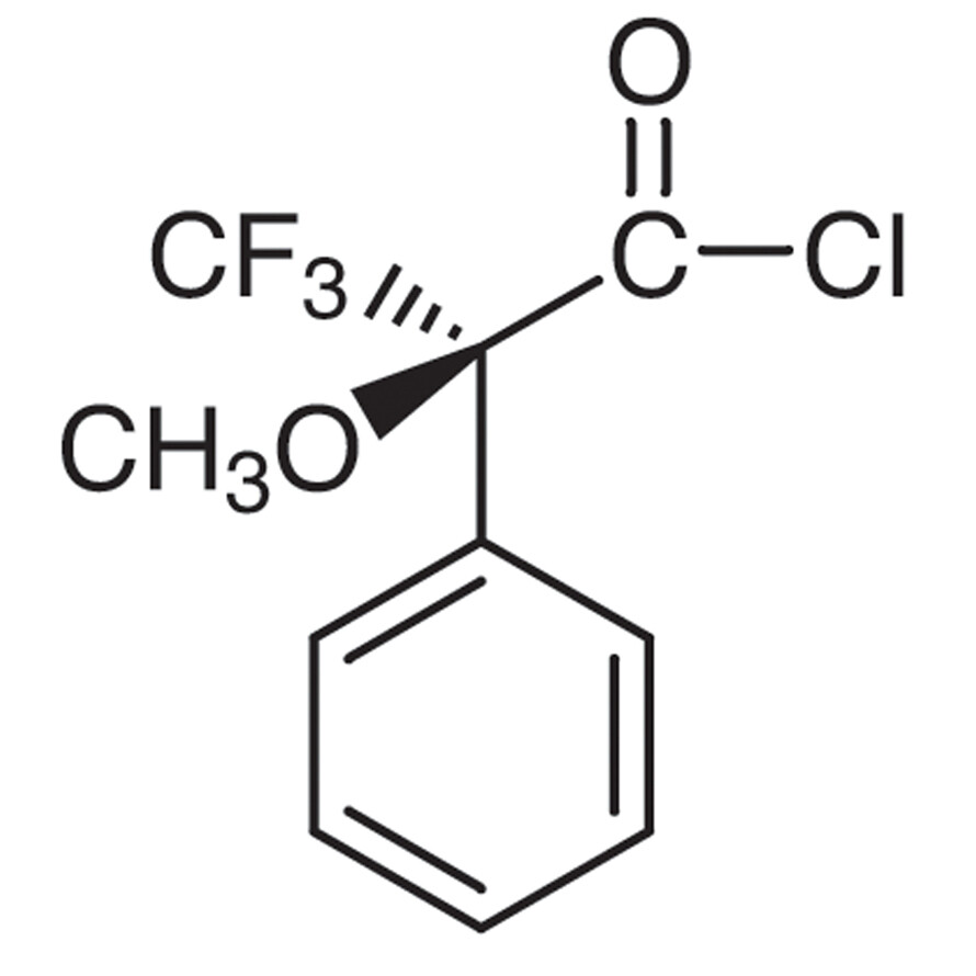 (S)-(+)-alpha-Methoxy-alpha-(trifluoromethyl)phenylacetyl Chloride [for Determination of the optical purity of Alcohols and Amines]&gt;98.0%(GC)(T)1g
