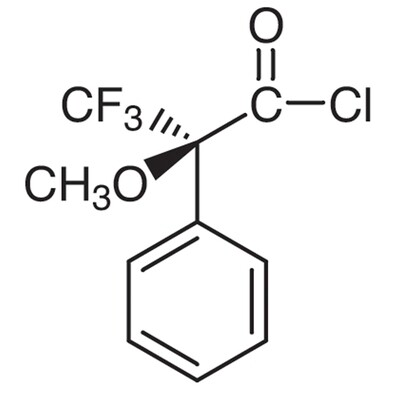 (S)-(+)-alpha-Methoxy-alpha-(trifluoromethyl)phenylacetyl Chloride [for Determination of the optical purity of Alcohols and Amines]&gt;98.0%(GC)(T)1g