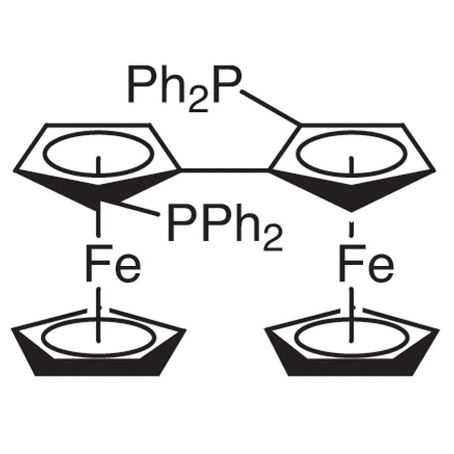 (R,R&#39;&#39;)-2,2&#39;&#39;-Bis(diphenylphosphino)-1,1&#39;&#39;-biferrocene&gt;98.0%(T)100mg