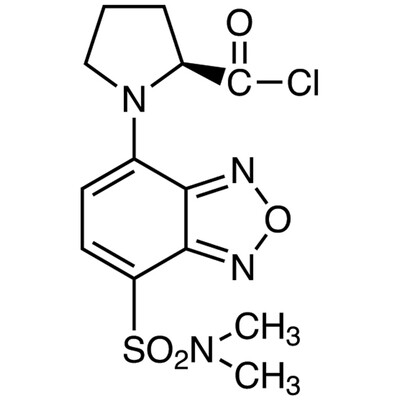 (S)-(-)-DBD-Pro-COCl [=(S)-(-)-4-(N,N-Dimethylaminosulfonyl)-7-(2-chloroformylpyrrolidin-1-yl)-2,1,3-benzoxadiazole] [HPLC Labeling Reagent for e.e. Determination]&gt;90.0%(HPLC)100mg