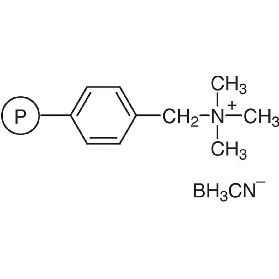 (Polystyrylmethyl)trimethylammonium Cyanoborohydride cross-linked with 10% DVB (30-50mesh) (2.6-3.0mmol/g)25g