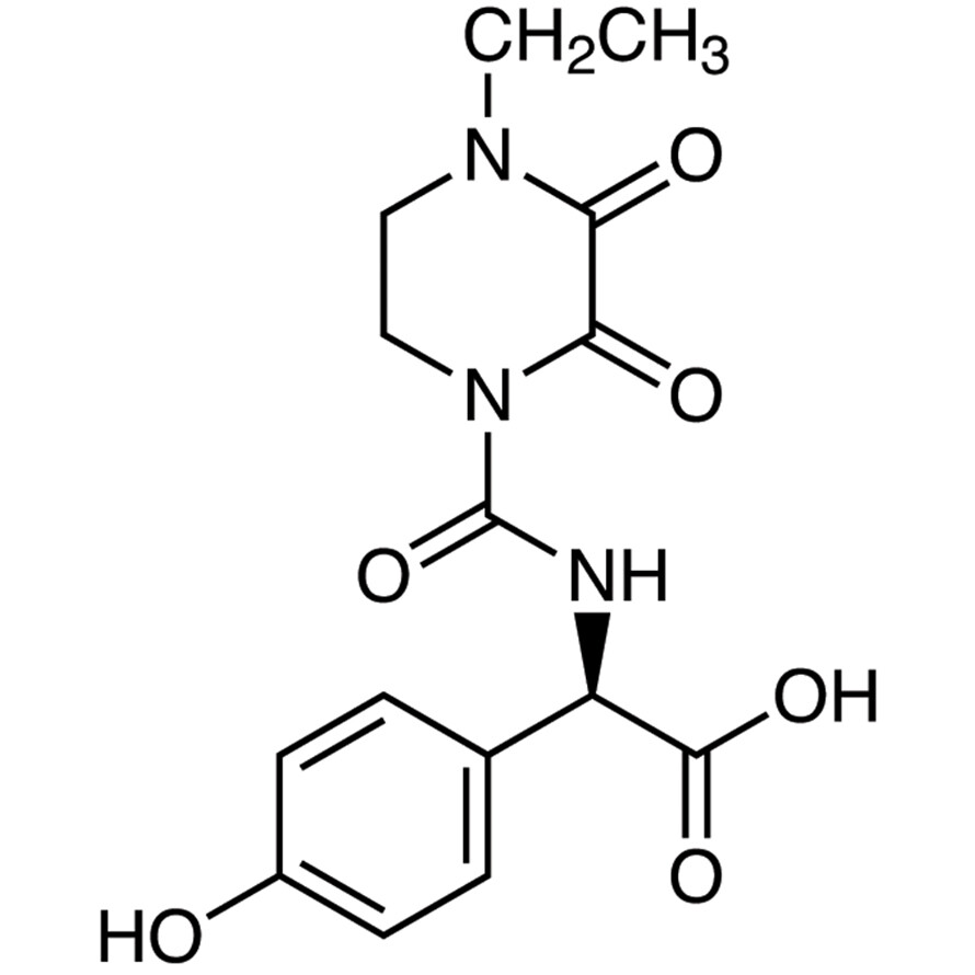 (R)-(-)-alpha-[[(4-Ethyl-2,3-dioxo-1-piperazinyl)carbonyl]amino]-4-hydroxybenzeneacetic Acid>98.0%(HPLC)(T)1g