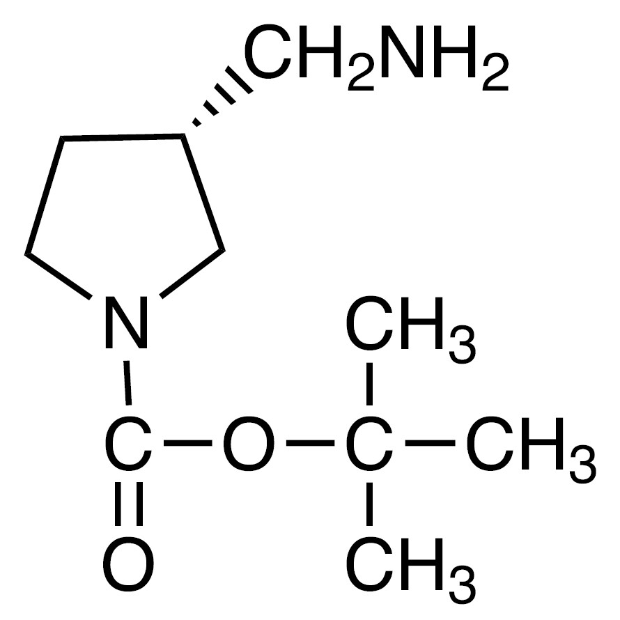 (R)-3-(Aminomethyl)-1-(tert-butoxycarbonyl)pyrrolidine&gt;98.0%(GC)(T)500mg
