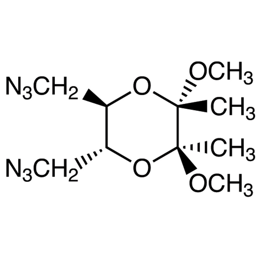 (2S,3S,5R,6R)-5,6-Bis(azidomethyl)-2,3-dimethoxy-2,3-dimethyl-1,4-dioxane>97.0%(GC)100mg