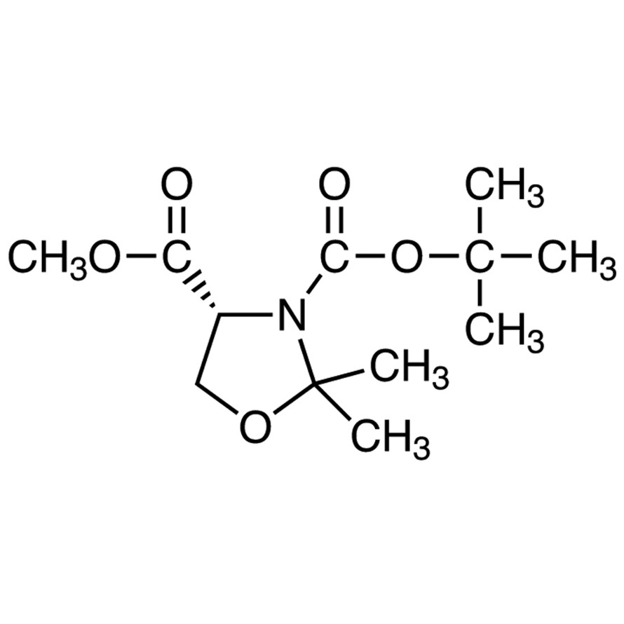 (R)-(+)-3-(tert-Butoxycarbonyl)-4-methoxycarbonyl-2,2-dimethyl-1,3-oxazolidine&gt;96.0%(GC)1g