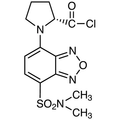 (R)-(+)-DBD-Pro-COCl [=(R)-(+)-4-(N,N-Dimethylaminosulfonyl)-7-(2-chloroformylpyrrolidin-1-yl)-2,1,3-benzoxadiazole] [HPLC Labeling Reagent for e.e. Determination]&gt;95.0%(HPLC)100mg