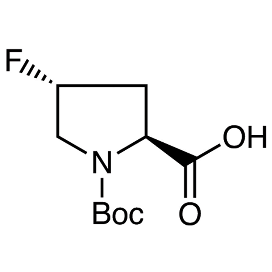 (2S,4R)-1-(tert-Butoxycarbonyl)-4-fluoro-2-pyrrolidinecarboxylic Acid&gt;96.0%(GC)(T)200mg