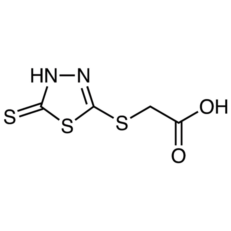 (5-Mercapto-1,3,4-thiadiazol-2-ylthio)acetic Acid&gt;97.0%(HPLC)(T)5g