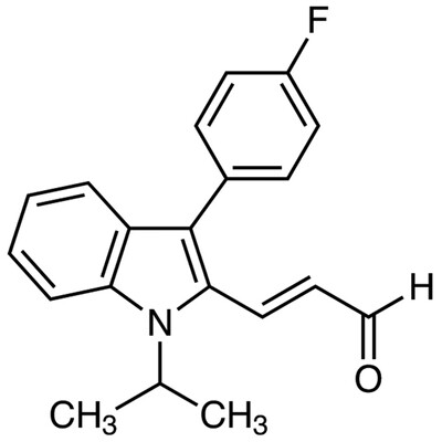 (E)-3-[3-(4-Fluorophenyl)-1-isopropylindol-2-yl]acrolein&gt;98.0%(GC)5g