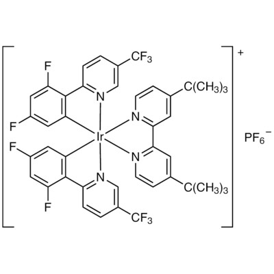 (4,4&#39;-Di-tert-butyl-2,2&#39;-bipyridine)bis[3,5-difluoro-2-[5-trifluoromethyl-2-pyridinyl-kappaN)phenyl-kappaC]iridium(III) Hexafluorophosphate&gt;95.0%(HPLC)(qNMR)1g