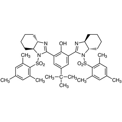 (-)-4-tert-Butyl-2,6-bis[(4S,5S)-4,5-tetramethylene-1-(2,4,6-trimethylbenzenesulfonyl)imidazolin-2-yl]phenol (contains 5% Dichloromethane at maximum)&gt;98.0%(HPLC)50mg