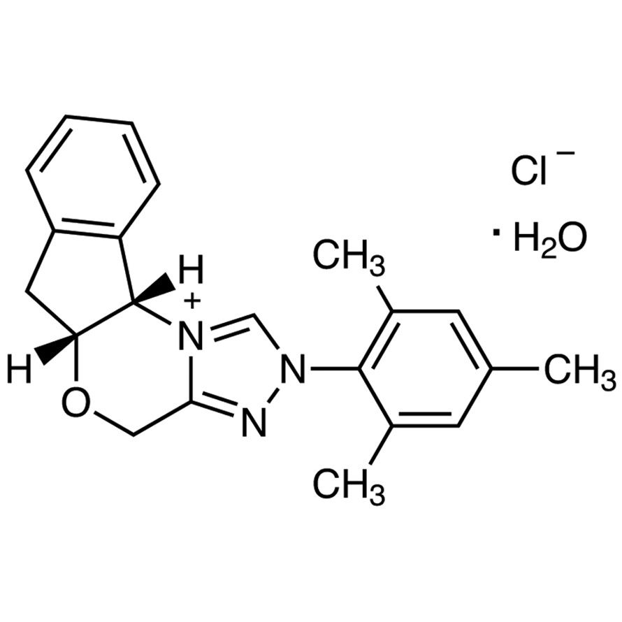(+)-(5aR,10bS)-5a,10b-Dihydro-2-(2,4,6-trimethylphenyl)-4H,6H-indeno[2,1-b][1,2,4]triazolo[4,3-d][1,4]oxazinium Chloride Monohydrate>98.0%(HPLC)100mg