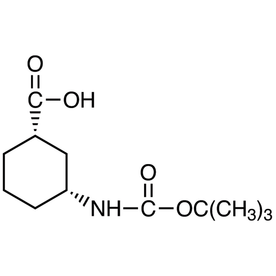 (1S,3R)-3-(tert-Butoxycarbonylamino)cyclohexanecarboxylic Acid&gt;97.0%(GC)(T)1g