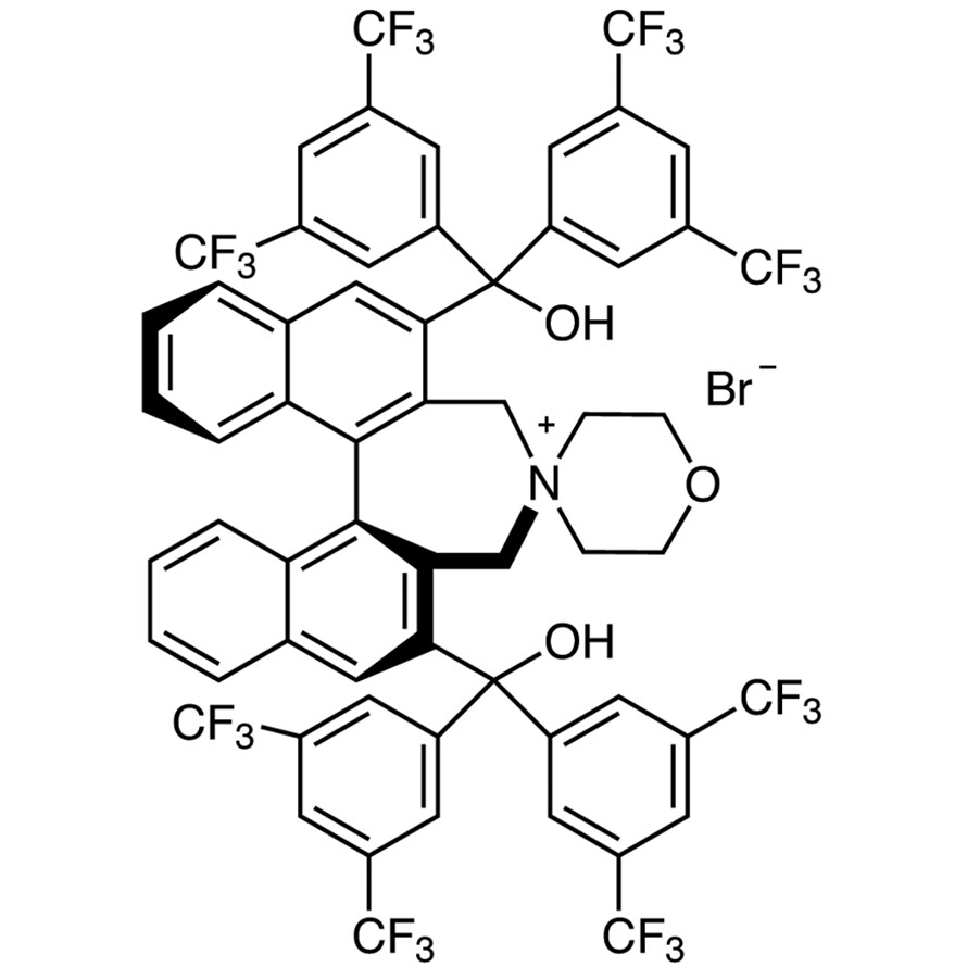 (11bS)-2,6-Bis[bis[3,5-bis(trifluoromethyl)phenyl]hydroxymethyl]-3,5-dihydrospiro[4H-dinaphth[2,1-c:1&#39;,2&#39;-e]azepine-4,4&#39;-morpholinium] Bromide&gt;97.0%(HPLC)50mg