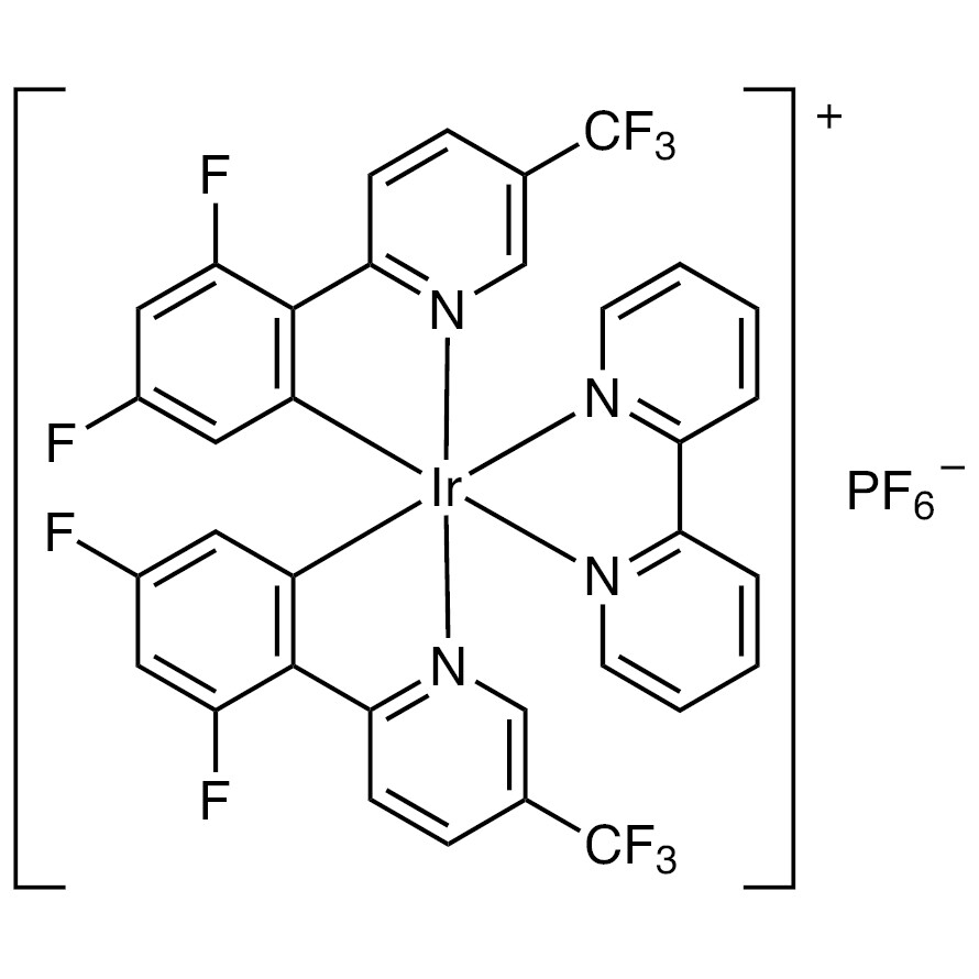 (2,2&#39;-Bipyridine)bis[3,5-difluoro-2-[5-(trifluoromethyl)-2-pyridinyl-kappaN][phenyl-kappaC]iridium(III) Hexafluorophosphate&gt;90.0%(HPLC)200mg