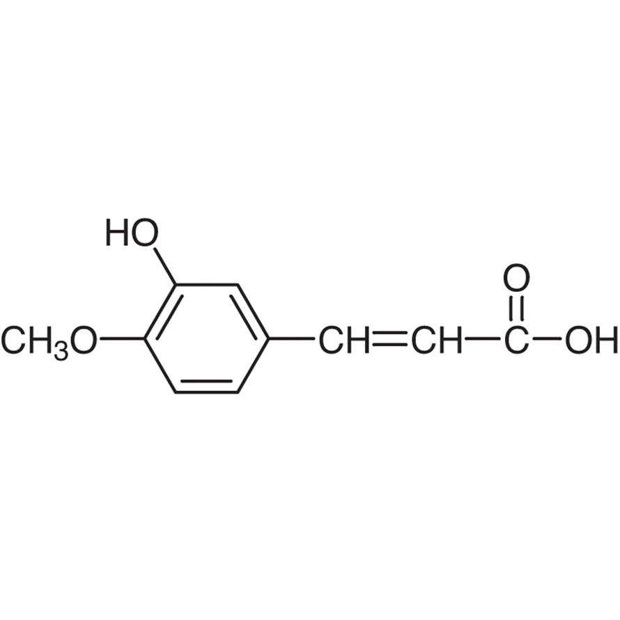 3-Hydroxy-4-methoxycinnamic Acid&gt;98.0%(HPLC)(T)1g