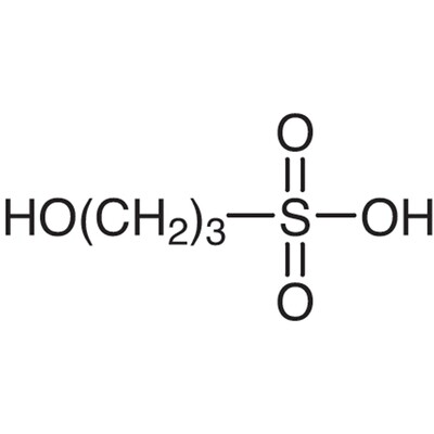 3-Hydroxypropanesulfonic Acid (contains varying amounts of 3,3&#39;-Oxydipropanesulfonic Acid) (ca. 80% in Water, ca. 7.8mol/L)25g