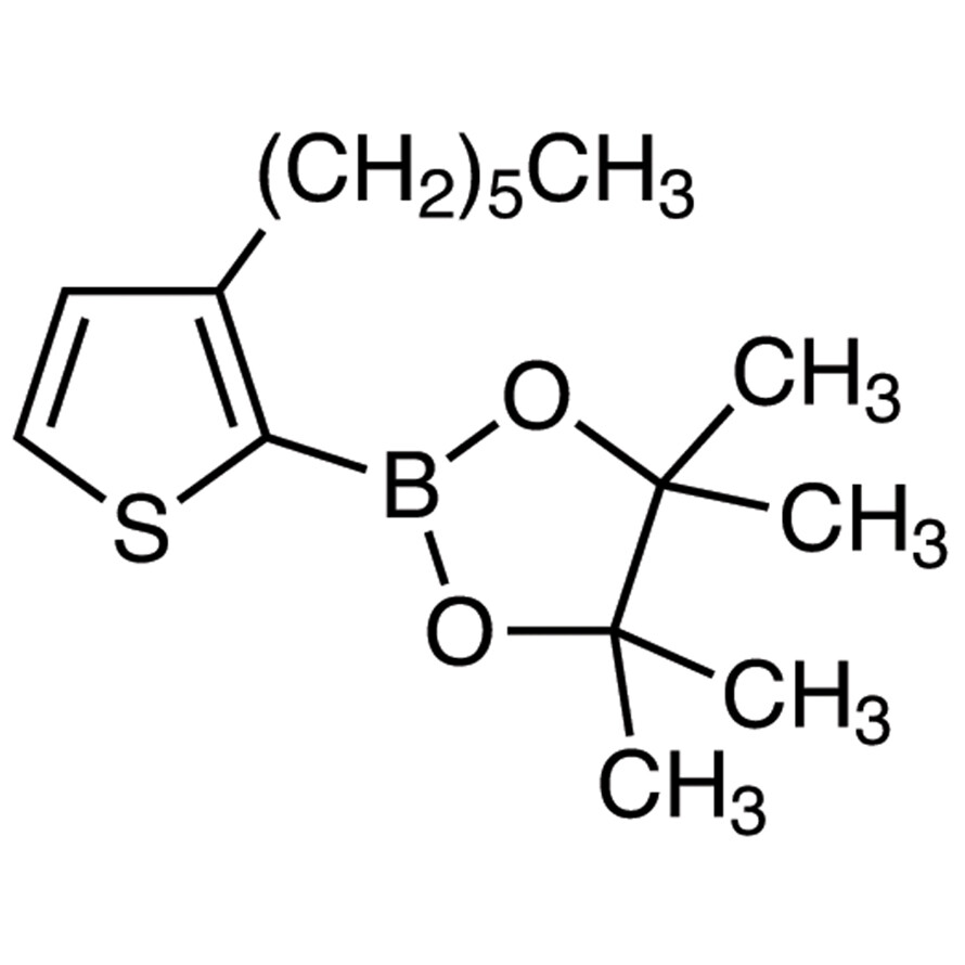3-Hexyl-2-(4,4,5,5-tetramethyl-1,3,2-dioxaborolan-2-yl)thiophene&gt;97.0%(GC)1g