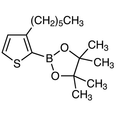 3-Hexyl-2-(4,4,5,5-tetramethyl-1,3,2-dioxaborolan-2-yl)thiophene&gt;97.0%(GC)1g