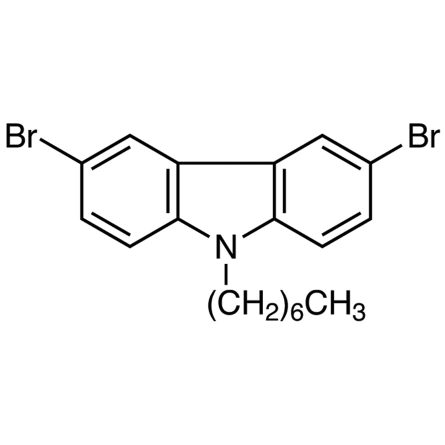3,6-Dibromo-9-heptyl-9H-carbazole>98.0%(GC)5g