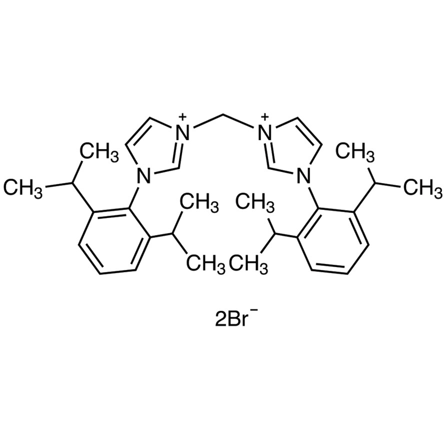 3,3&#39;-Methylenebis[1-(2,6-diisopropylphenyl)-3-imidazolium Bromide]&gt;98.0%(HPLC)(T)1g