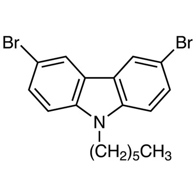 3,6-Dibromo-9-hexyl-9H-carbazole&gt;98.0%(GC)1g